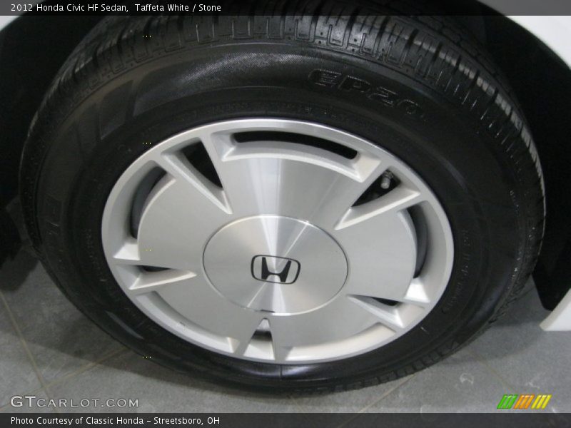 Taffeta White / Stone 2012 Honda Civic HF Sedan