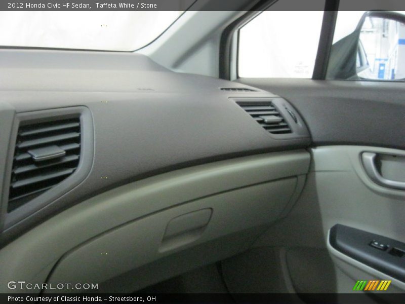 Taffeta White / Stone 2012 Honda Civic HF Sedan