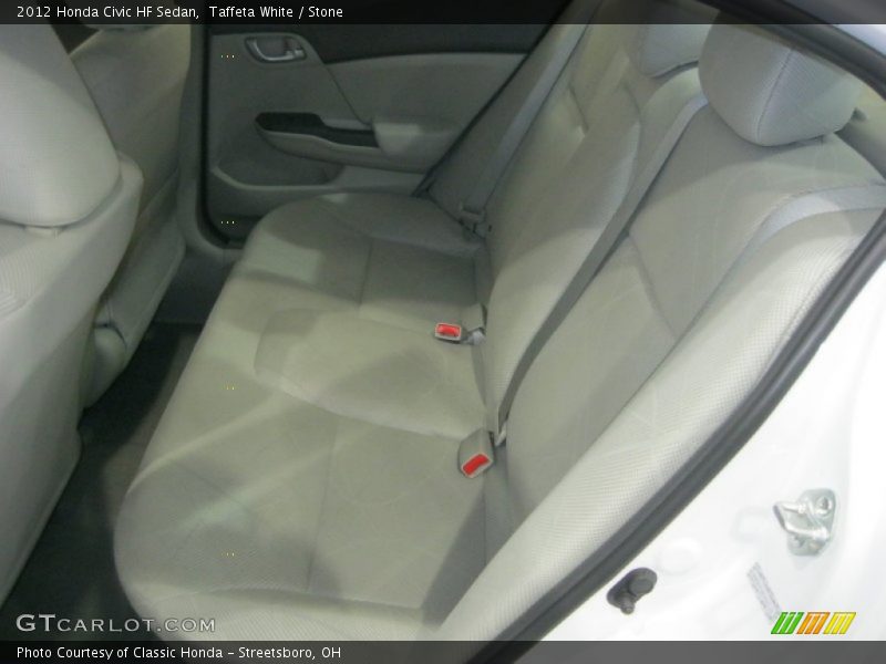 Taffeta White / Stone 2012 Honda Civic HF Sedan
