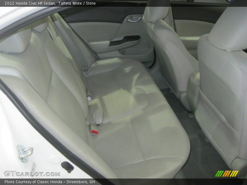Taffeta White / Stone 2012 Honda Civic HF Sedan