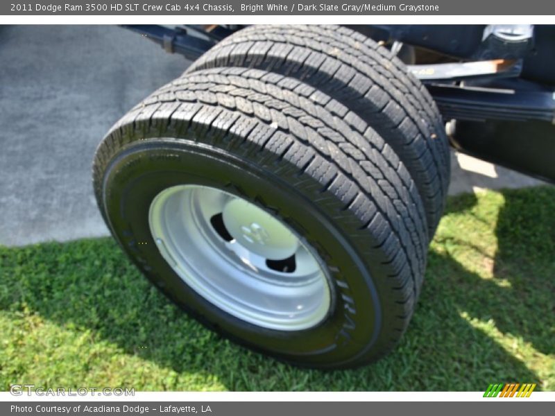 Bright White / Dark Slate Gray/Medium Graystone 2011 Dodge Ram 3500 HD SLT Crew Cab 4x4 Chassis