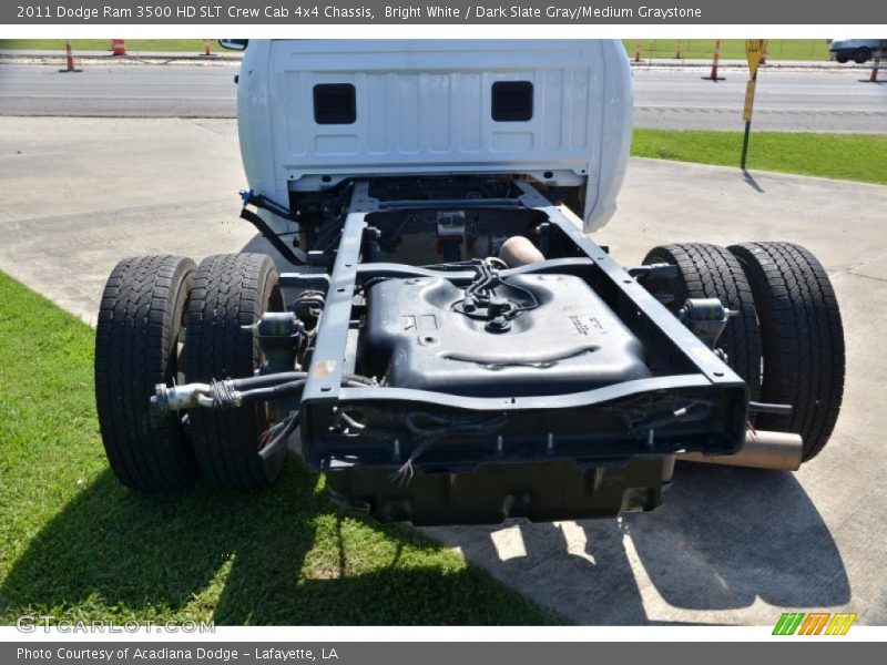 Bright White / Dark Slate Gray/Medium Graystone 2011 Dodge Ram 3500 HD SLT Crew Cab 4x4 Chassis
