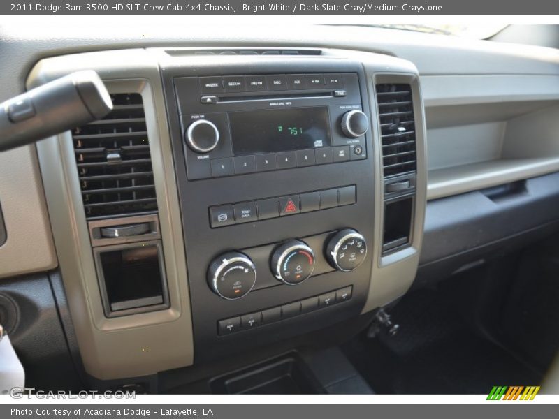 Bright White / Dark Slate Gray/Medium Graystone 2011 Dodge Ram 3500 HD SLT Crew Cab 4x4 Chassis