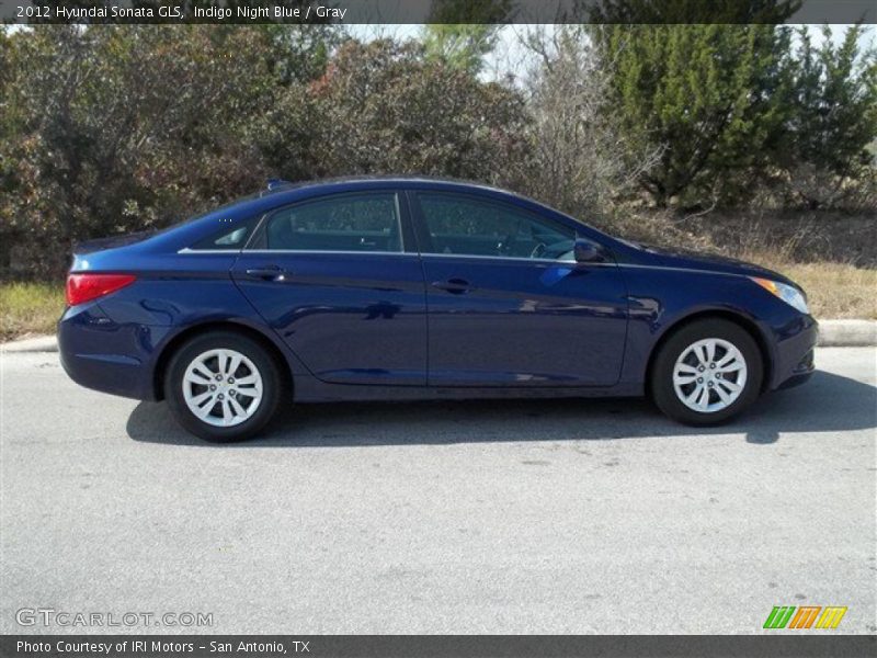 Indigo Night Blue / Gray 2012 Hyundai Sonata GLS