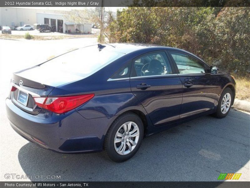 Indigo Night Blue / Gray 2012 Hyundai Sonata GLS