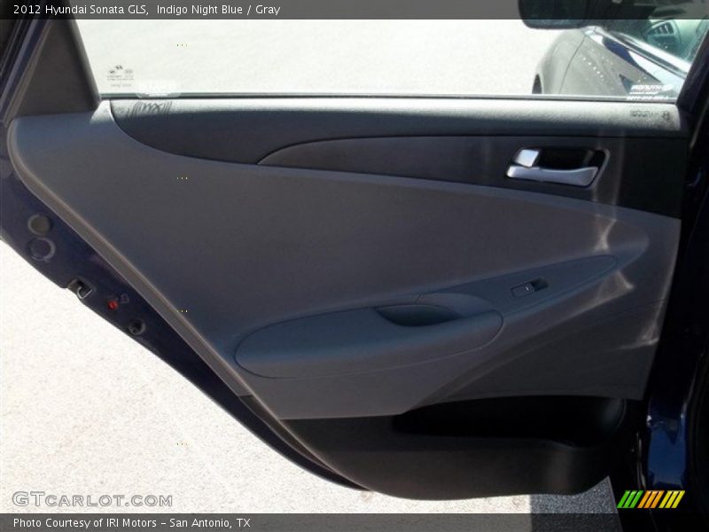 Indigo Night Blue / Gray 2012 Hyundai Sonata GLS