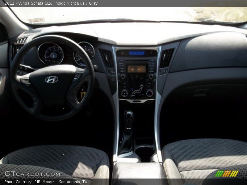 Indigo Night Blue / Gray 2012 Hyundai Sonata GLS