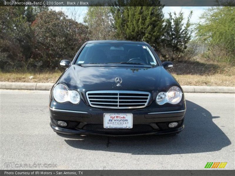 Black / Black 2007 Mercedes-Benz C 230 Sport