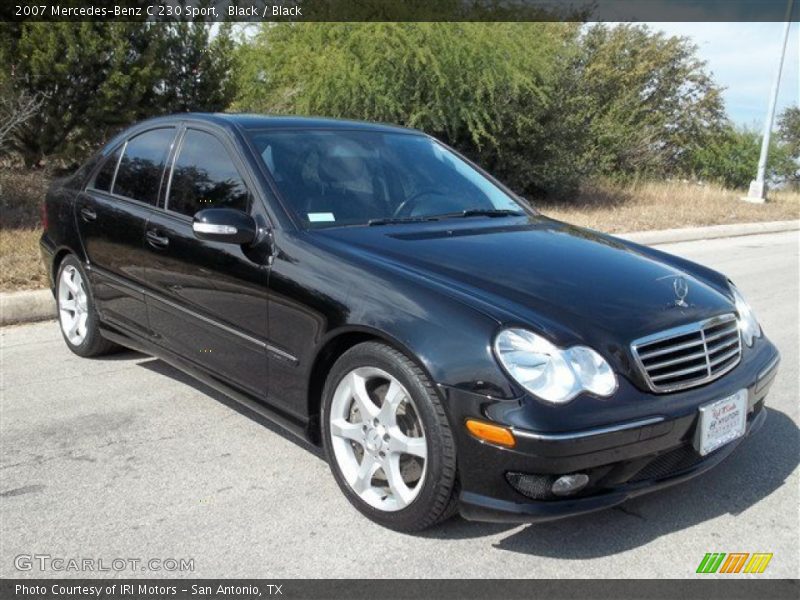 Black / Black 2007 Mercedes-Benz C 230 Sport