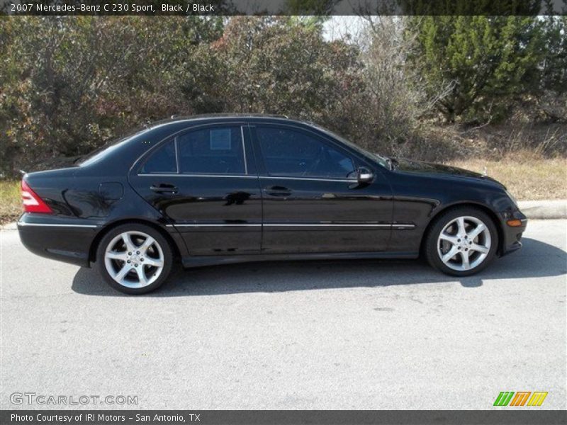 Black / Black 2007 Mercedes-Benz C 230 Sport