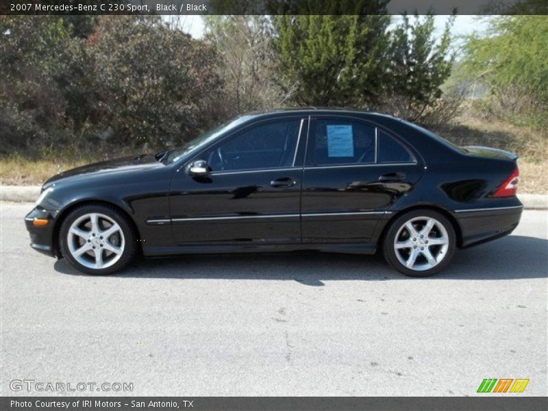 Black / Black 2007 Mercedes-Benz C 230 Sport
