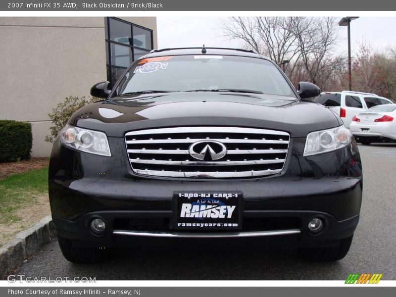 Black Obsidian / Brick/Black 2007 Infiniti FX 35 AWD