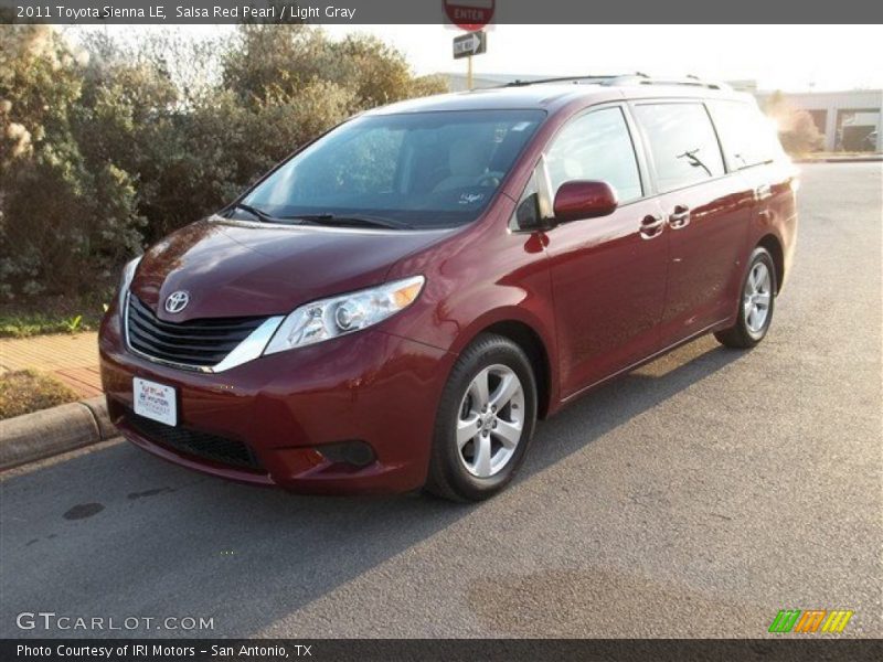 Salsa Red Pearl / Light Gray 2011 Toyota Sienna LE