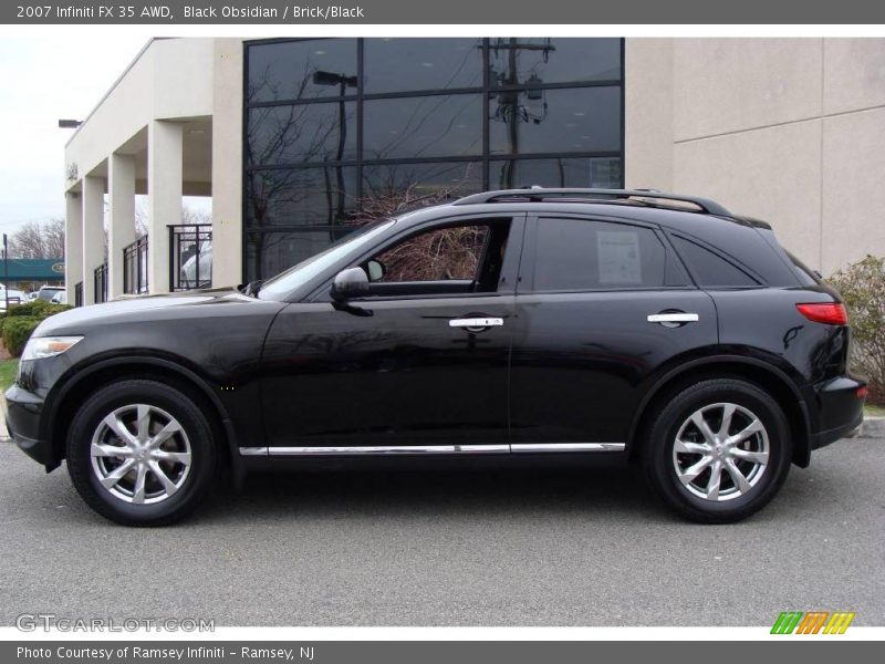 Black Obsidian / Brick/Black 2007 Infiniti FX 35 AWD