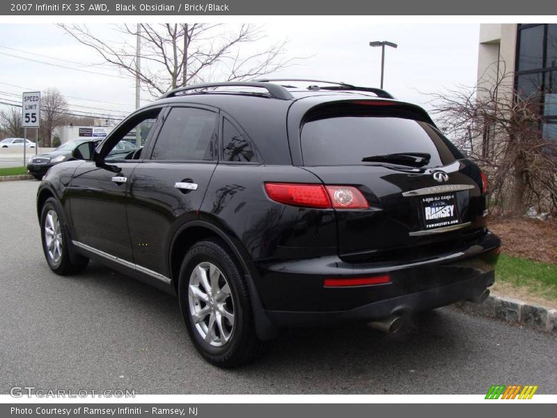 Black Obsidian / Brick/Black 2007 Infiniti FX 35 AWD