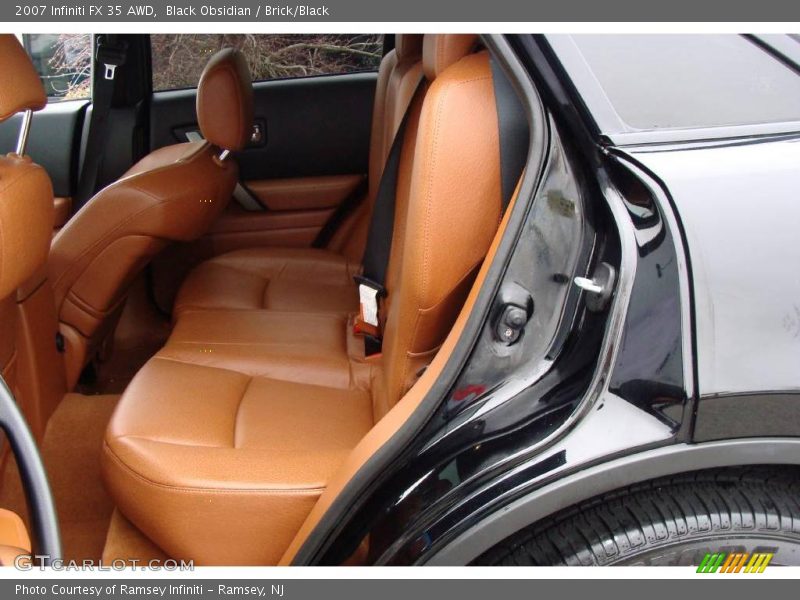 Black Obsidian / Brick/Black 2007 Infiniti FX 35 AWD