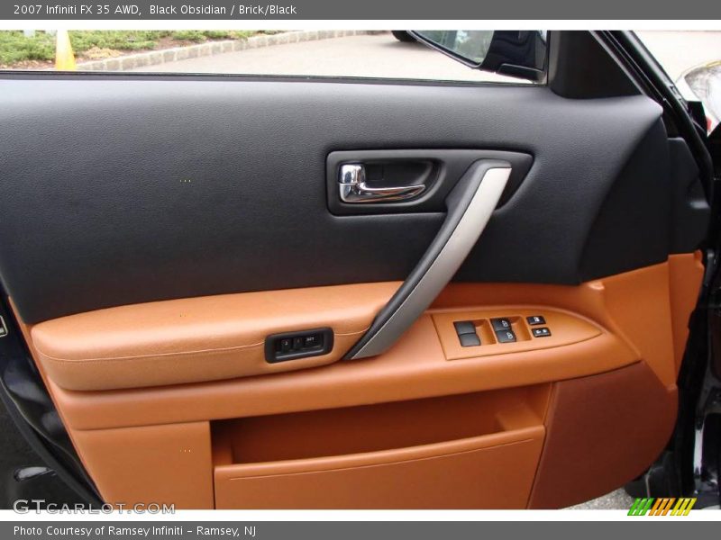Black Obsidian / Brick/Black 2007 Infiniti FX 35 AWD