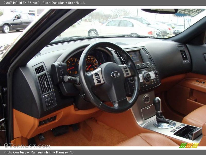 Black Obsidian / Brick/Black 2007 Infiniti FX 35 AWD