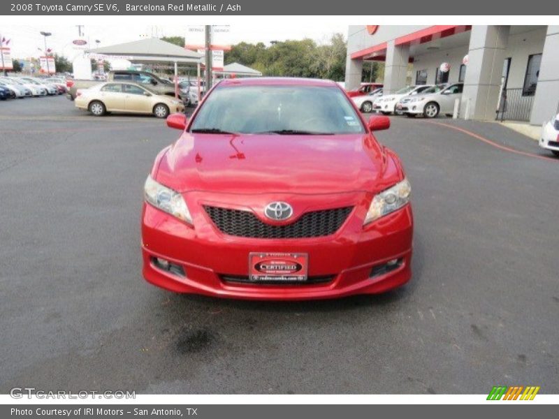 Barcelona Red Metallic / Ash 2008 Toyota Camry SE V6