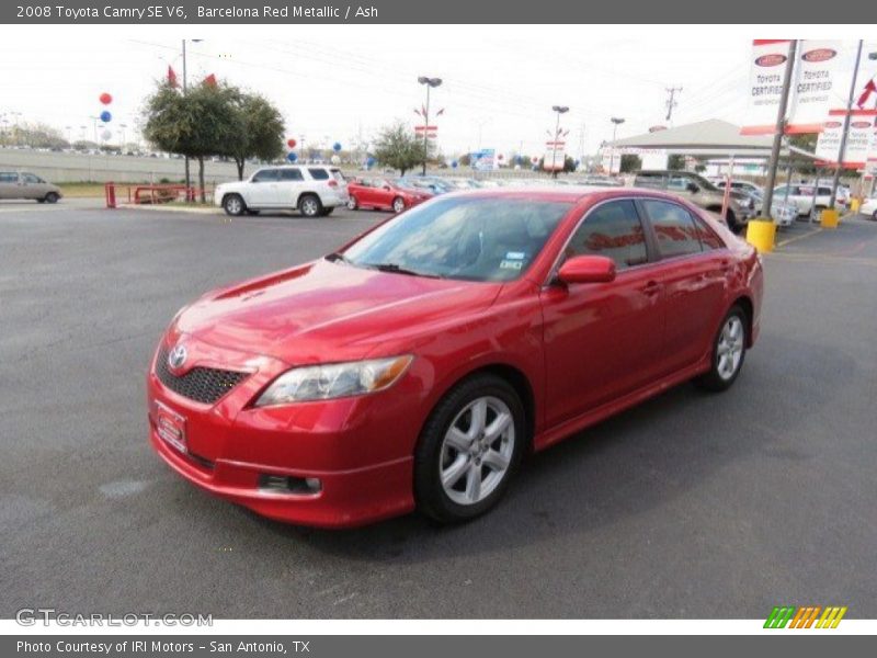 Barcelona Red Metallic / Ash 2008 Toyota Camry SE V6