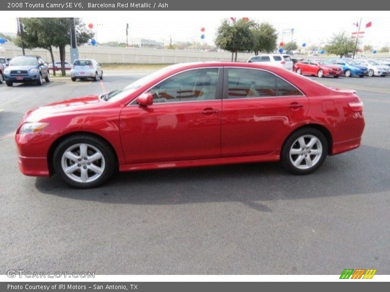Barcelona Red Metallic / Ash 2008 Toyota Camry SE V6