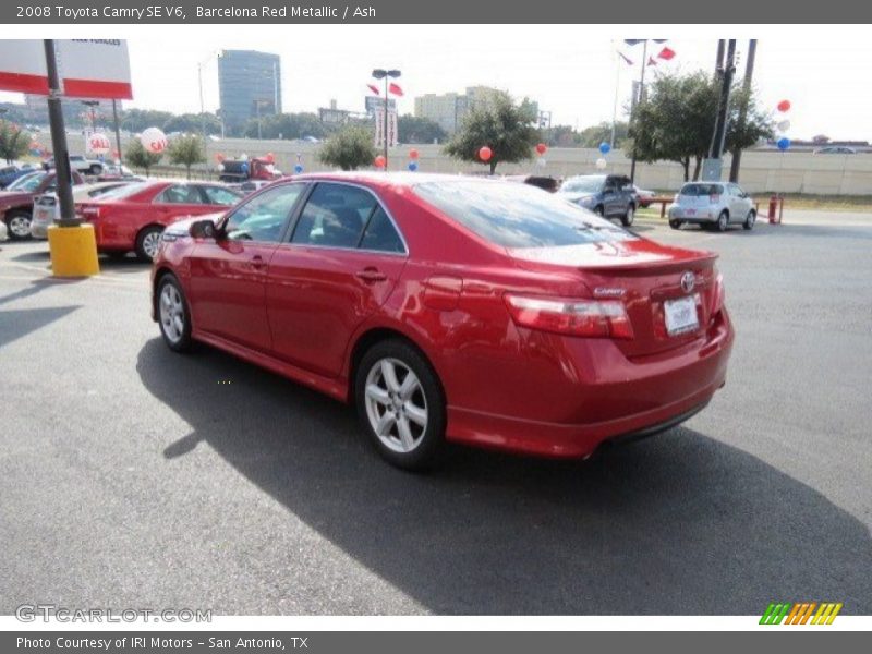 Barcelona Red Metallic / Ash 2008 Toyota Camry SE V6