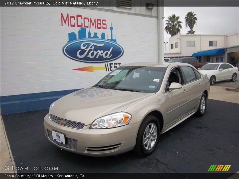 Gold Mist Metallic / Ebony 2012 Chevrolet Impala LS