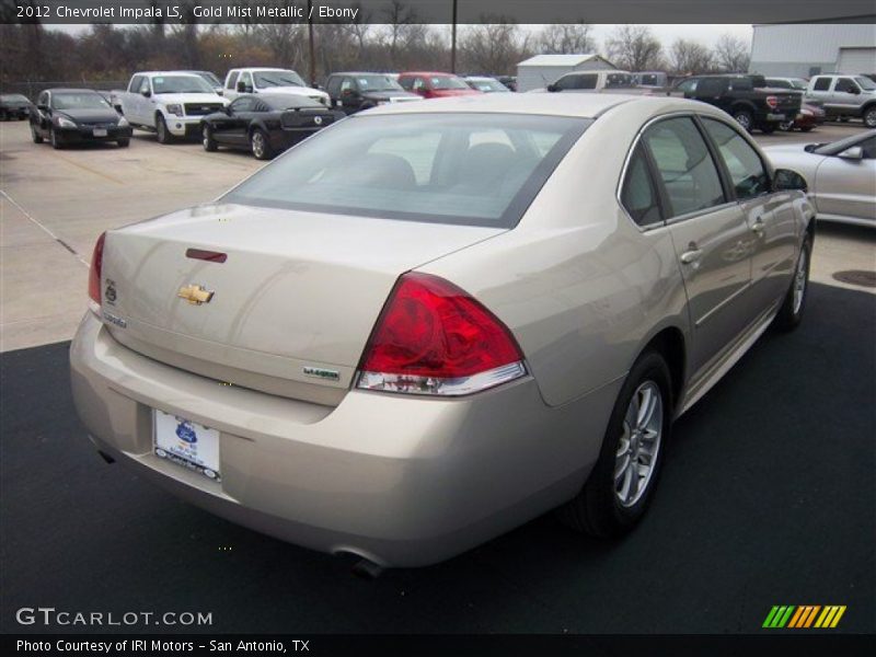 Gold Mist Metallic / Ebony 2012 Chevrolet Impala LS