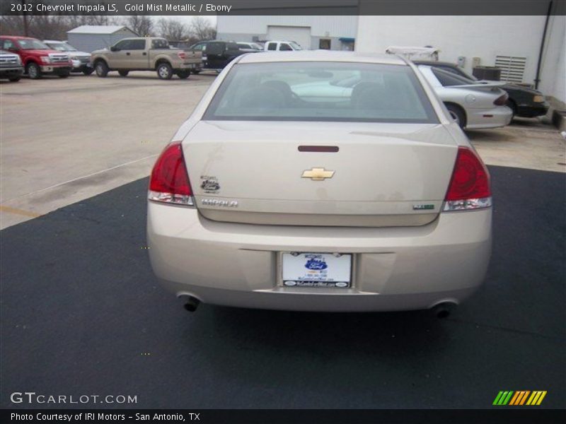 Gold Mist Metallic / Ebony 2012 Chevrolet Impala LS