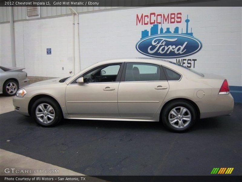 Gold Mist Metallic / Ebony 2012 Chevrolet Impala LS