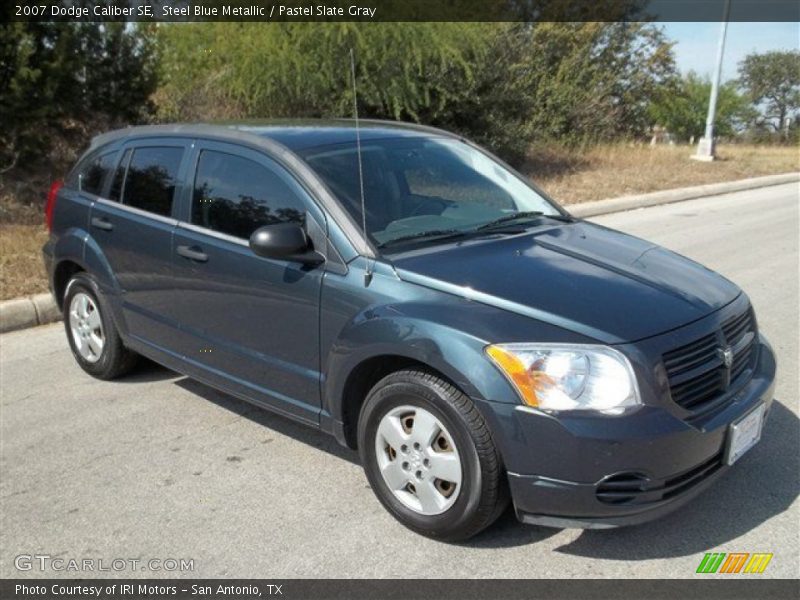 Steel Blue Metallic / Pastel Slate Gray 2007 Dodge Caliber SE