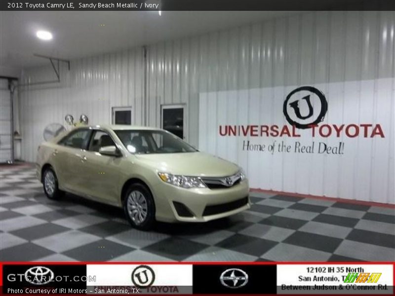 Sandy Beach Metallic / Ivory 2012 Toyota Camry LE