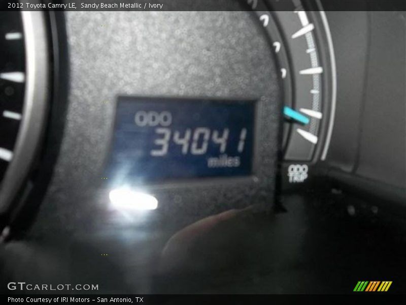 Sandy Beach Metallic / Ivory 2012 Toyota Camry LE