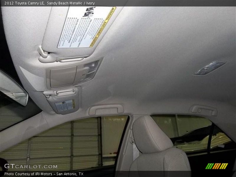 Sandy Beach Metallic / Ivory 2012 Toyota Camry LE
