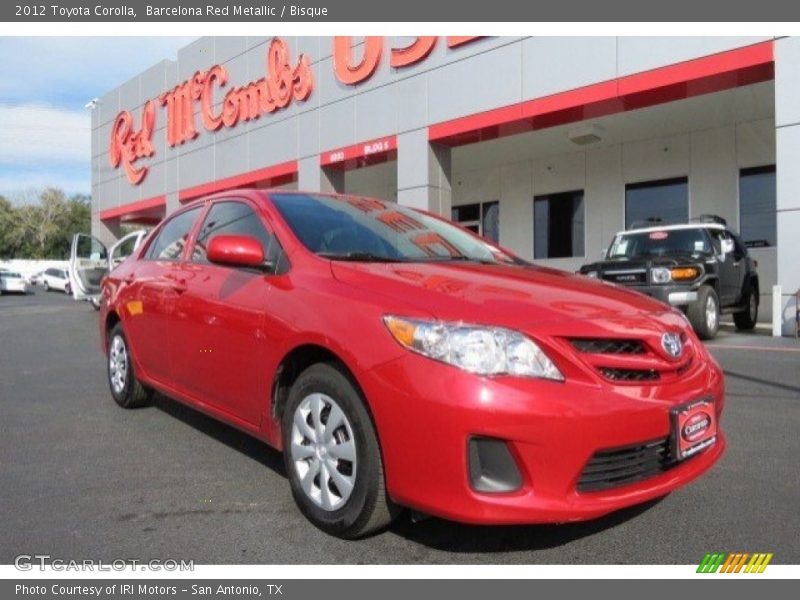 Barcelona Red Metallic / Bisque 2012 Toyota Corolla