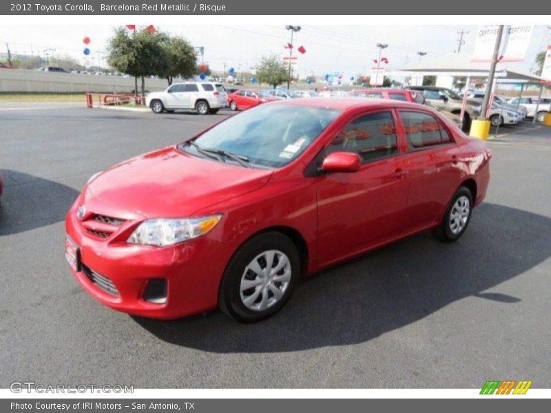 Barcelona Red Metallic / Bisque 2012 Toyota Corolla