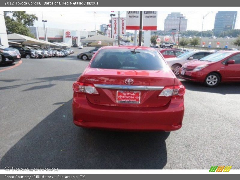 Barcelona Red Metallic / Bisque 2012 Toyota Corolla