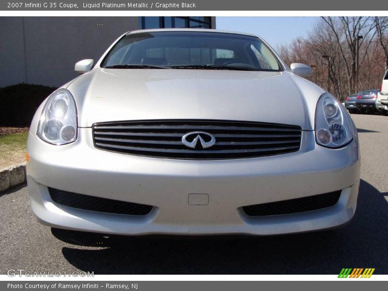 Liquid Platinum Metallic / Graphite Black 2007 Infiniti G 35 Coupe