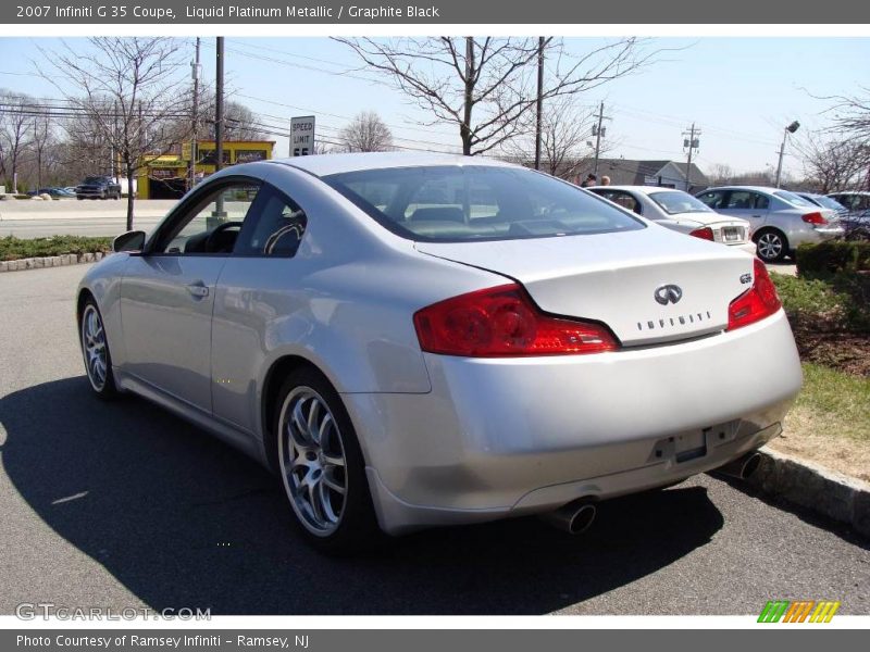 Liquid Platinum Metallic / Graphite Black 2007 Infiniti G 35 Coupe