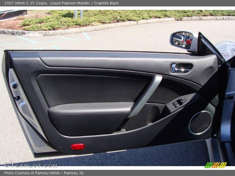 Liquid Platinum Metallic / Graphite Black 2007 Infiniti G 35 Coupe