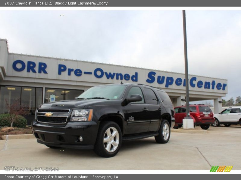 Black / Light Cashmere/Ebony 2007 Chevrolet Tahoe LTZ