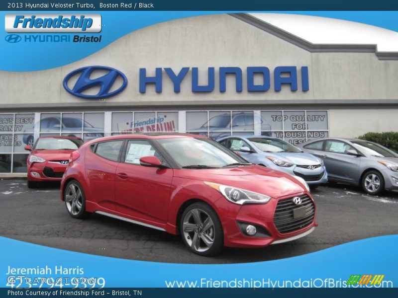 Boston Red / Black 2013 Hyundai Veloster Turbo