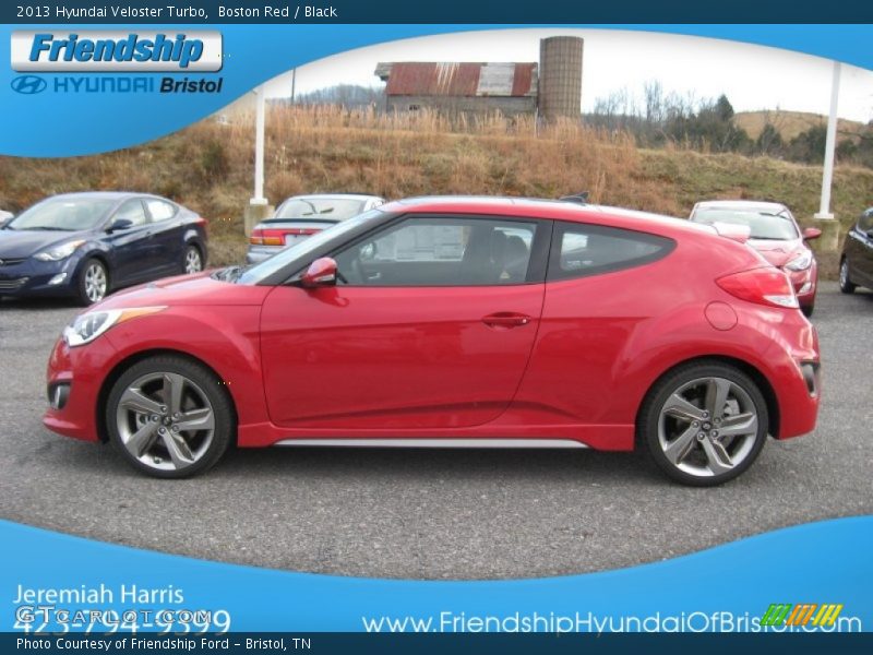 Boston Red / Black 2013 Hyundai Veloster Turbo