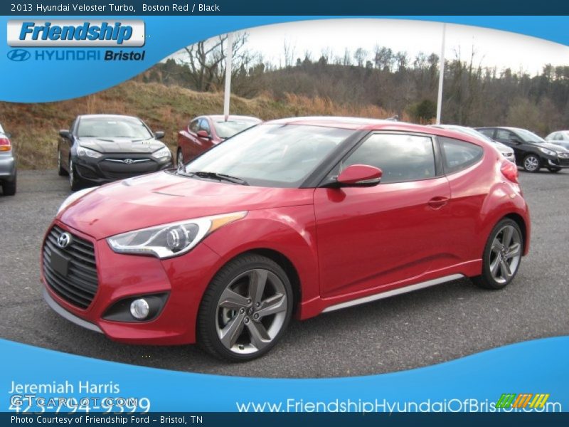 Boston Red / Black 2013 Hyundai Veloster Turbo