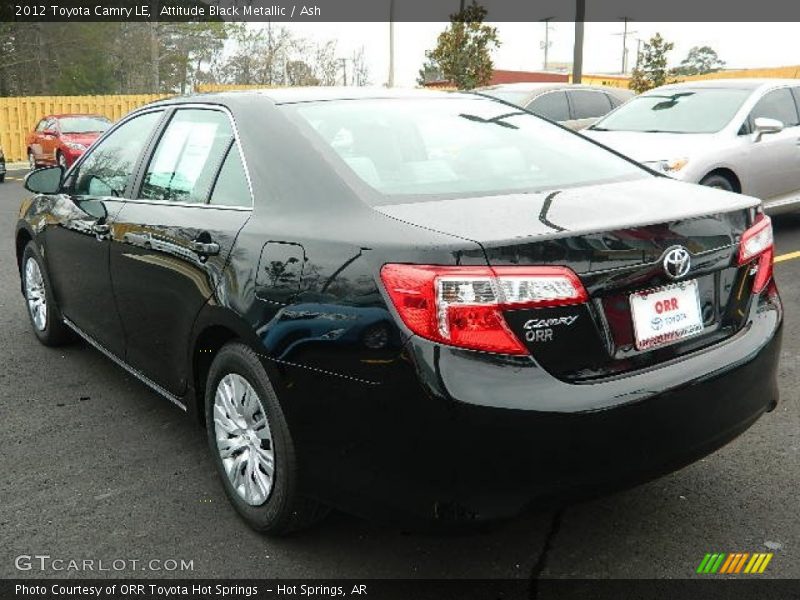 Attitude Black Metallic / Ash 2012 Toyota Camry LE