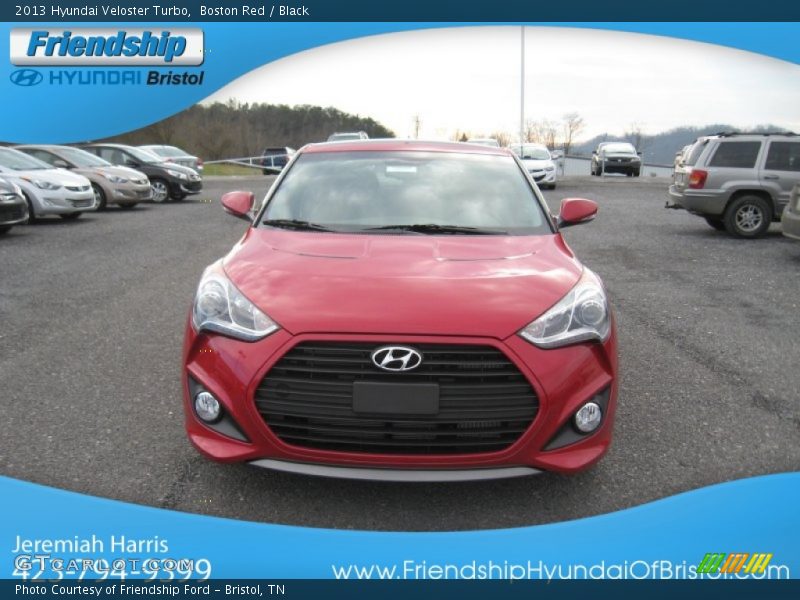 Boston Red / Black 2013 Hyundai Veloster Turbo