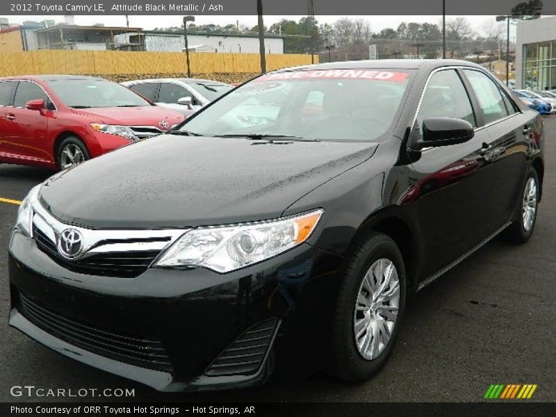 Attitude Black Metallic / Ash 2012 Toyota Camry LE