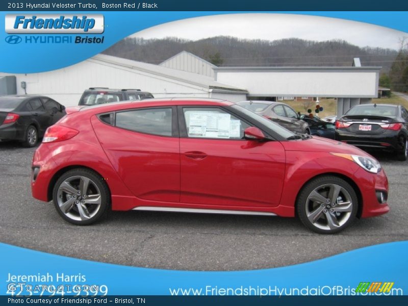 Boston Red / Black 2013 Hyundai Veloster Turbo