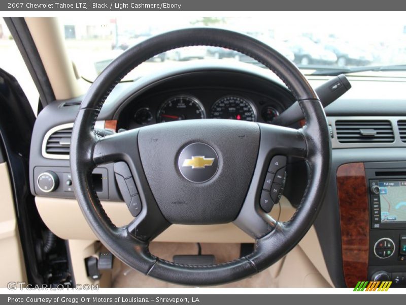 Black / Light Cashmere/Ebony 2007 Chevrolet Tahoe LTZ
