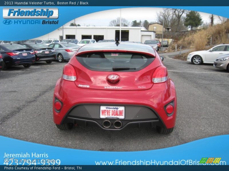 Boston Red / Black 2013 Hyundai Veloster Turbo